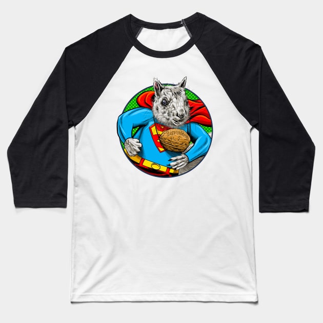 Bizarrodent Baseball T-Shirt by ThirteenthFloor